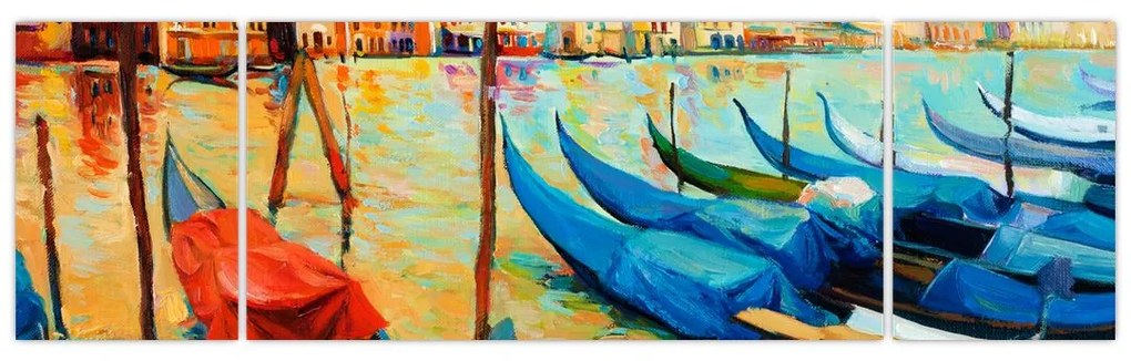 Obraz - Port w Wenecji (170x50 cm)