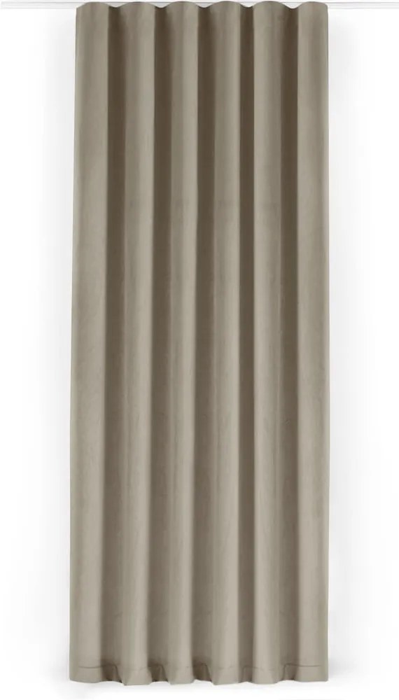 Beżowa aksamitna zasłona częściowo zaciemniająca (dimout) 200x225 cm Velto – Filumi