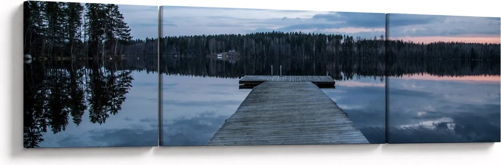 Obraz - Molo nad jeziorem (170x50 cm)