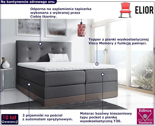 Łóżko kontynentalne 180x200 G3-M39