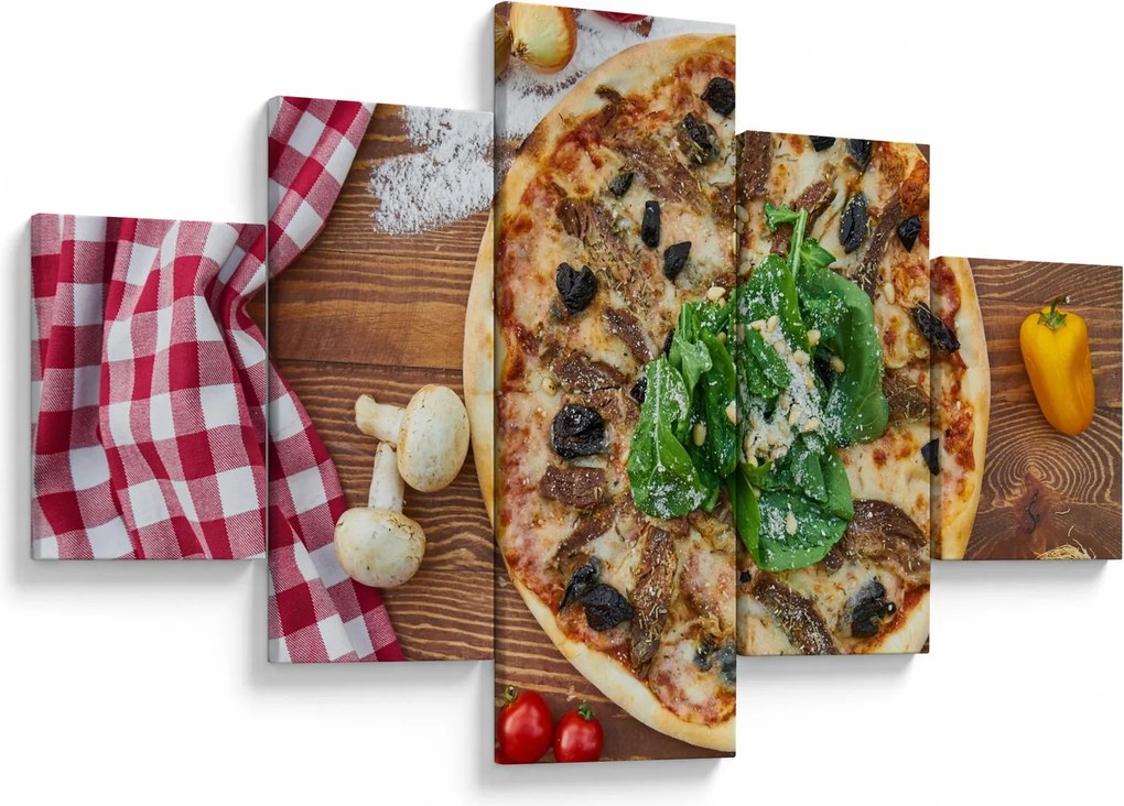 Obraz pizzy (125x70 cm)