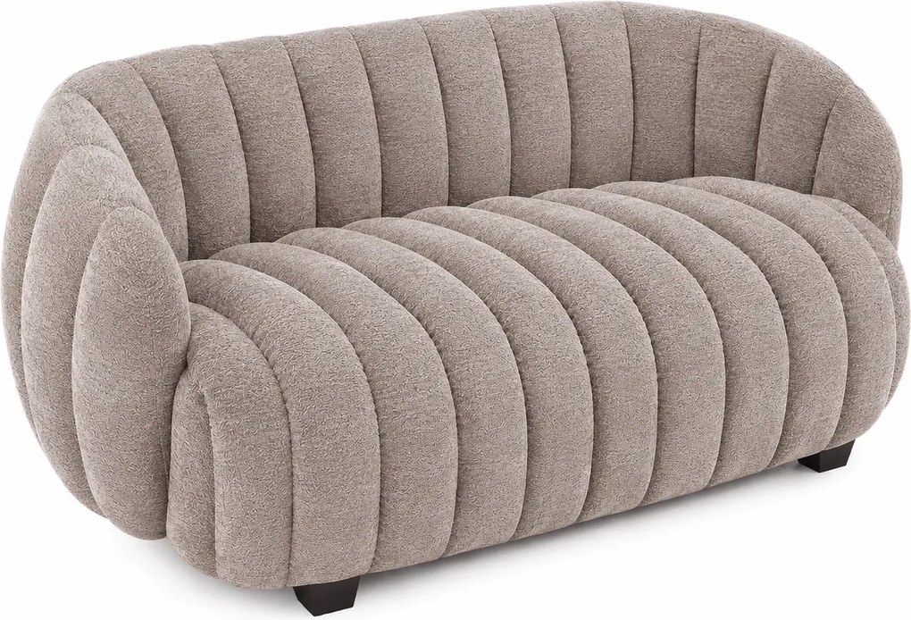 Ciemnobeżowa nowoczesna sofa dwuosobowa do salonu K7-C24