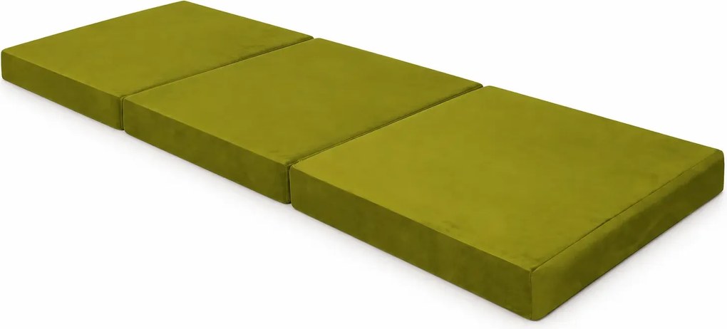 Materac 180/60 + Torba składany turystyczny tkanina Welur : Kolor tkaniny - VELVET - BL75, Rozmiar - 180/60/10, Typ tkaniny - Velvet