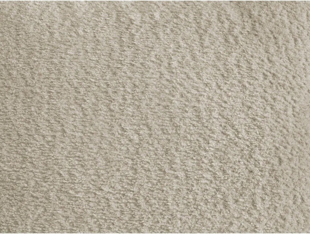 Beżowy podnóżek z materiału bouclé Montaigne – Bobochic Paris