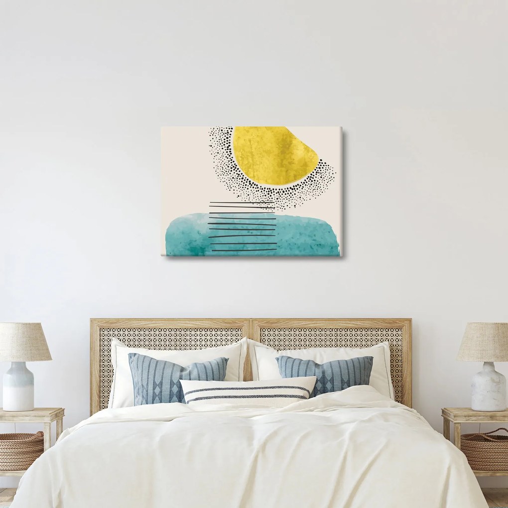 Obraz - Abstrakcyjny obraz plaży N⁰2 (70x50 cm)