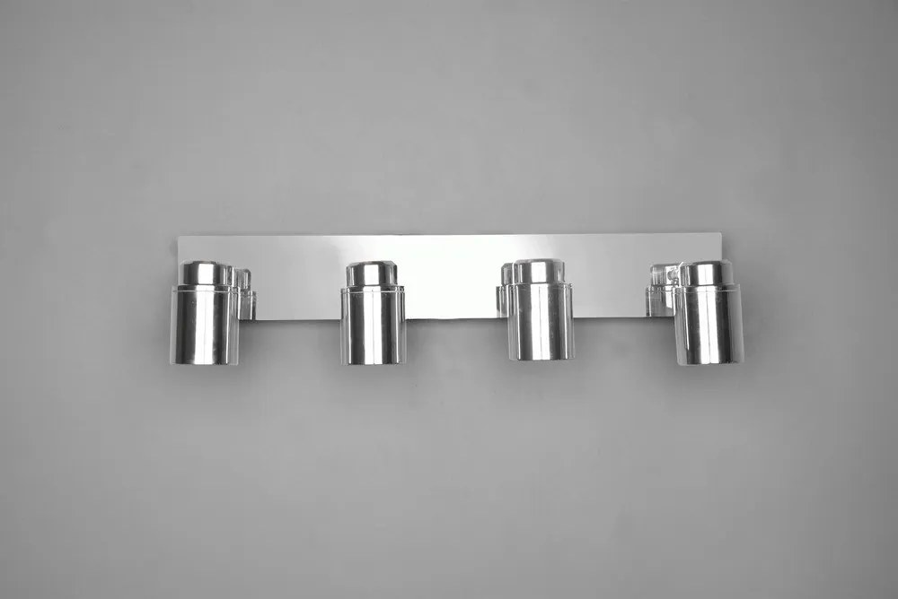 Metalowa lampa punktowa w kolorze błyszczącego srebra 19x52 cm Angelo – Trio