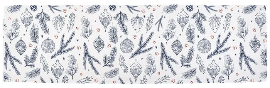 Bawełniany bieżnik ze świątecznym motywem 40x140 cm Tree Needles – Butter Kings