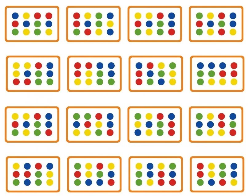 Viga gra logiczna odwzoruj kolory i figury montessori