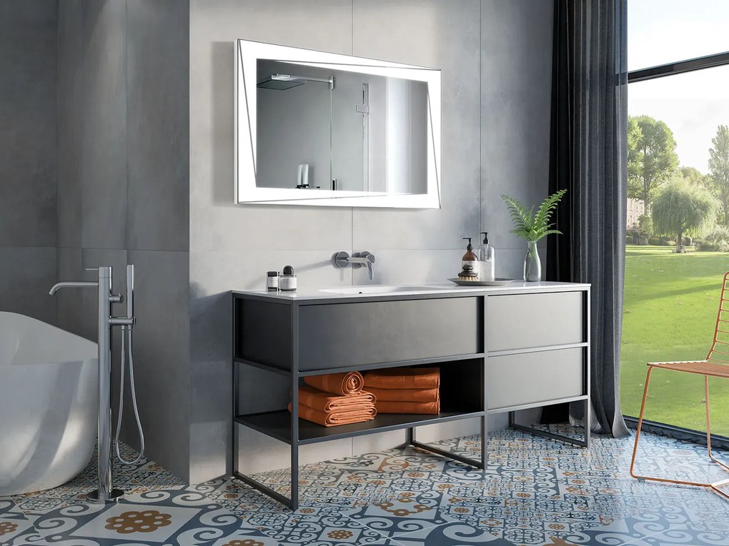 Lustro łazienkowe ADAGIO 60x60 z oświetleniem LED EXCLUSIVE MIRADO