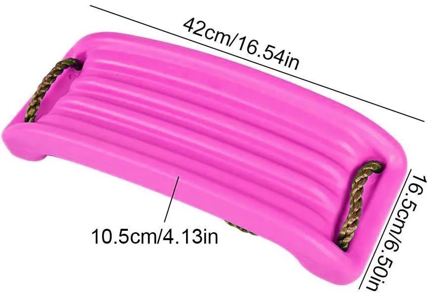 Huśtawka ogrodowa dla dzieci plastikowa ZOYA różowa