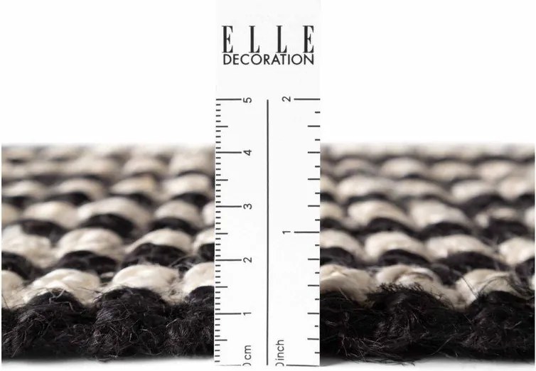 Czarny dywan z juty tkany ręcznie 160x230 cm Harvest Ebony – Elle Decoration