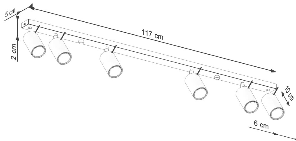 Listwa oświetleniowa RING 6L beżowy SOLLUX LIGHTING