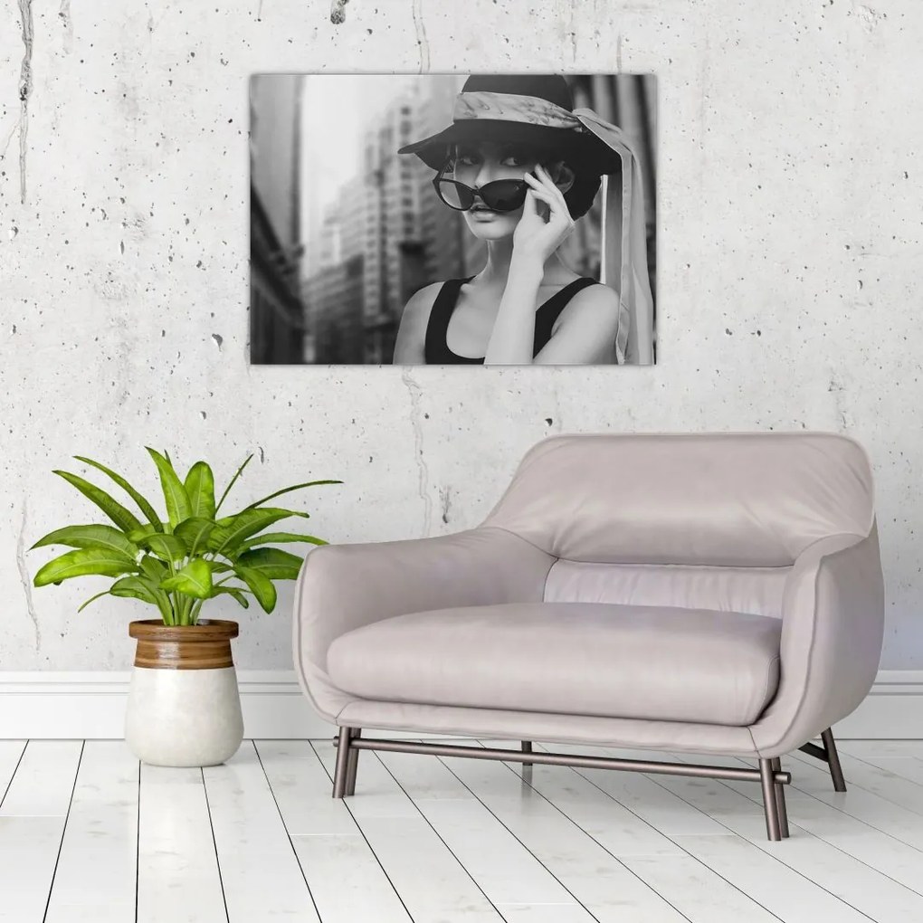 Obraz na szkle kobiety (70x50 cm)