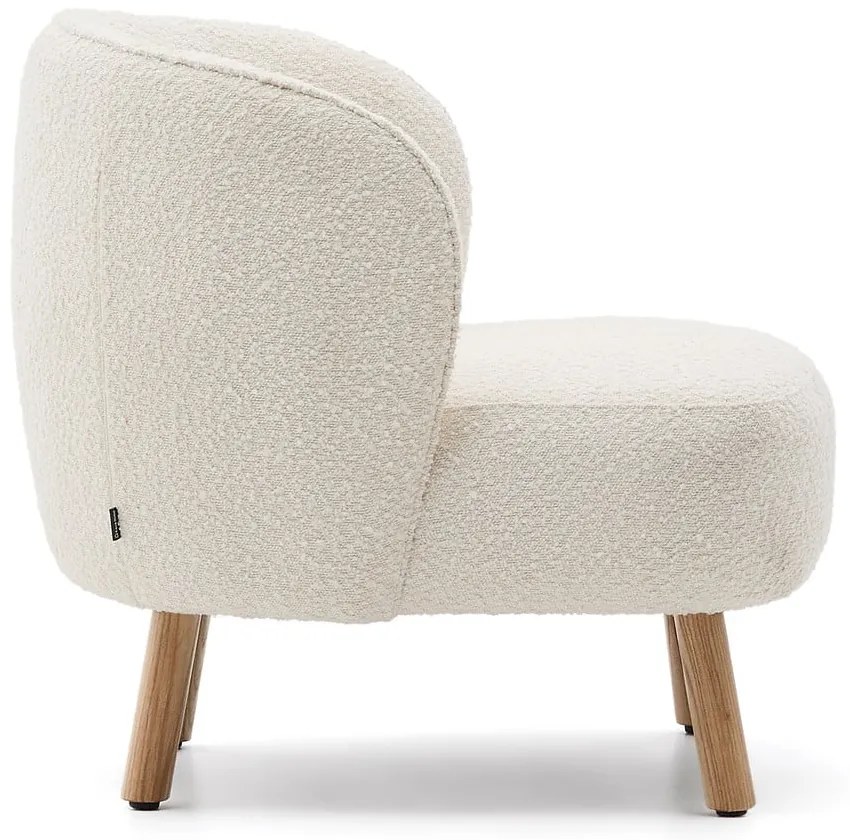 Kremowy fotel z materiału bouclé Ulit – Kave Home