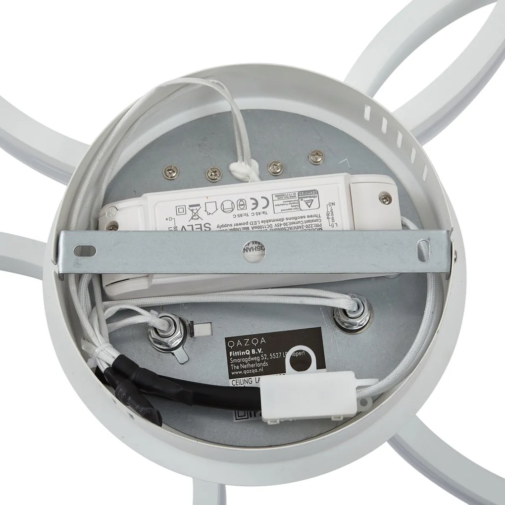 Lampa sufitowa biała z LED z 3-stopniową regulacją ściemniania 3-punktowa - Navara