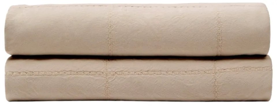 Jasnobrązowa bawełniana narzuta pikowana 180x260 cm Isor – Kave Home