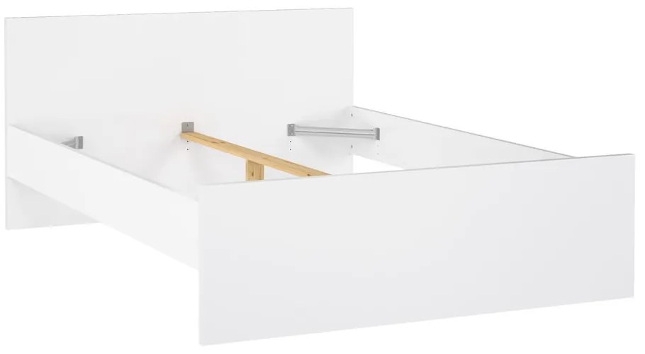 Białe łóżko dwuosobowe 140x190 cm Naia – Tvilum