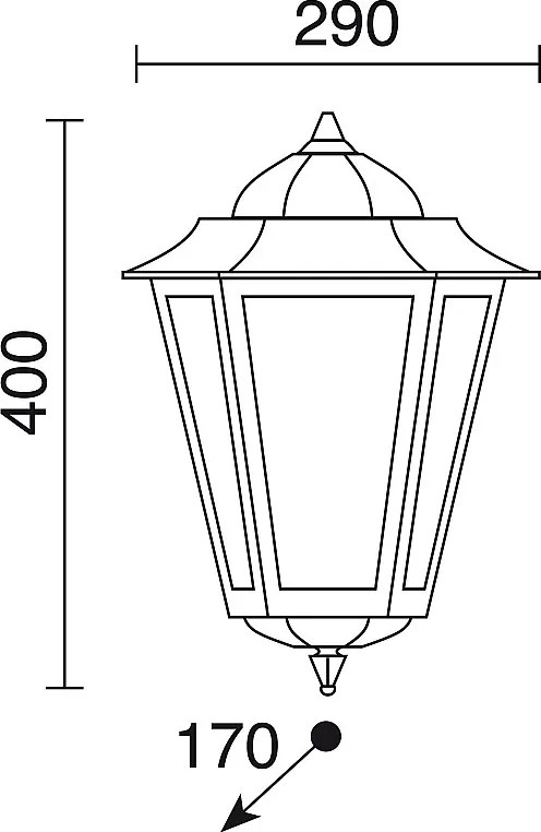 Lampa ścienna ELITE 6 styl klasyczny - H 40,5 cm - E27 42W - Szkło matowe - IP44 - aluminium i biel
