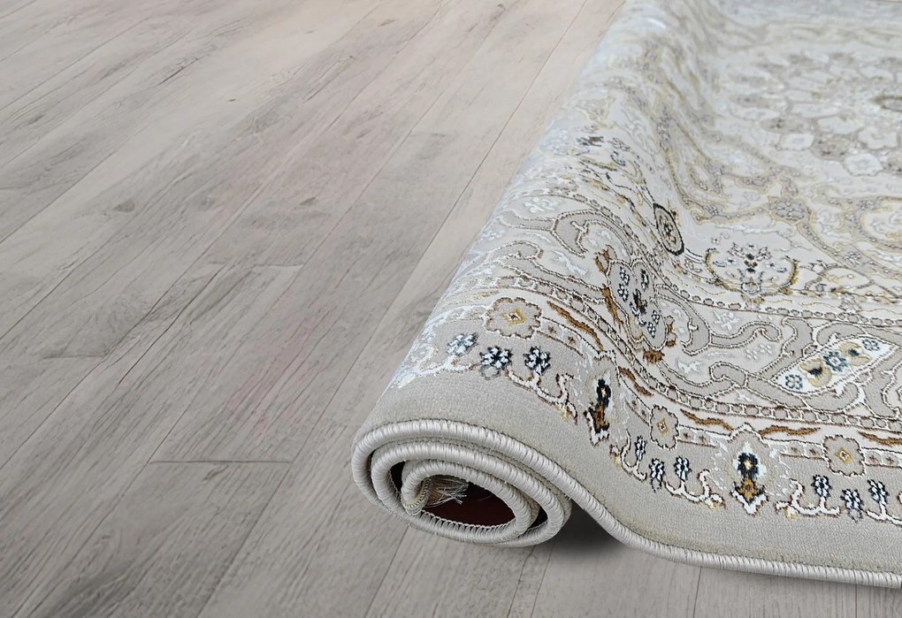 Dywan klasyczny Gold Rozeta beżowo-złoty 240 cm x 330 cm