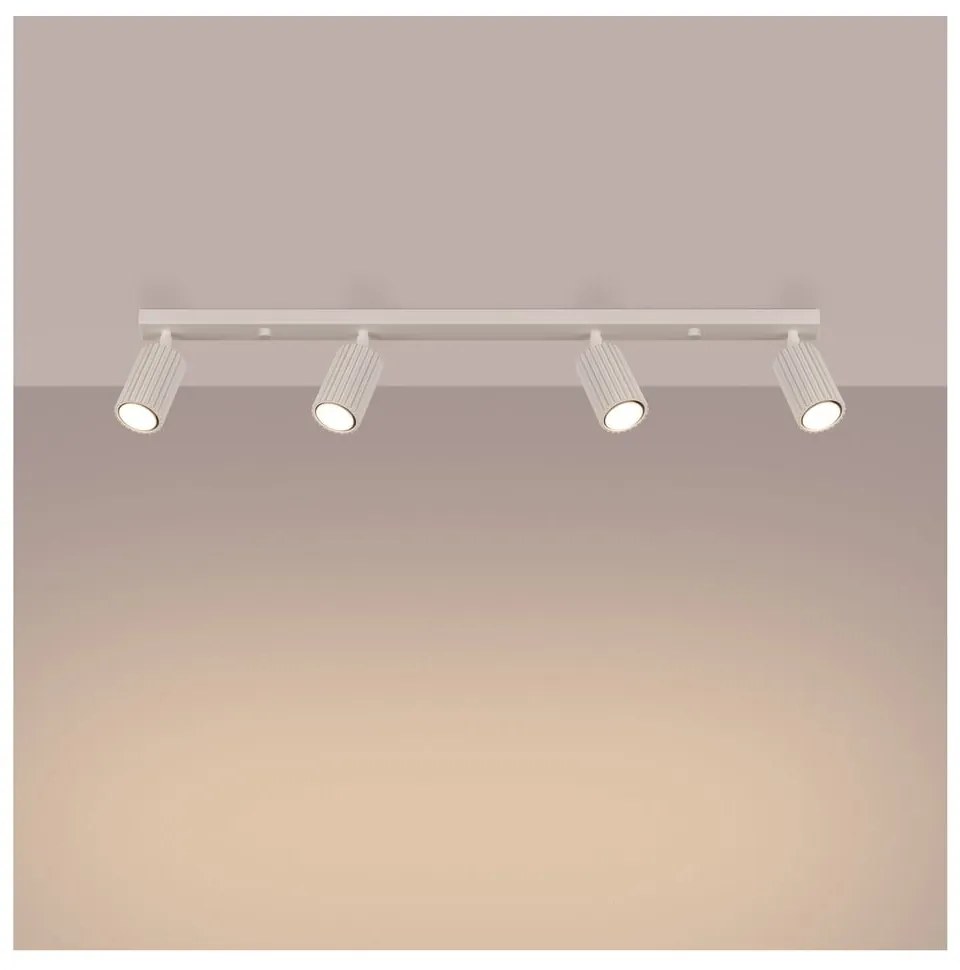 Kremowa lampa punktowa 6,5x81 cm Gleam – Sollux