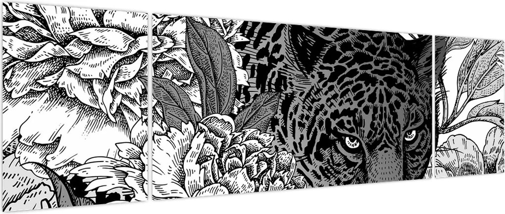 Obraz - Egzotyczny ogród (170x50 cm)