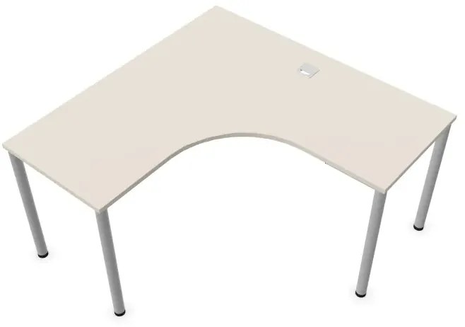 Biurko narożne EASY SPACE I-LEG LS 140x140cm kaszmirowe NOWY STYL