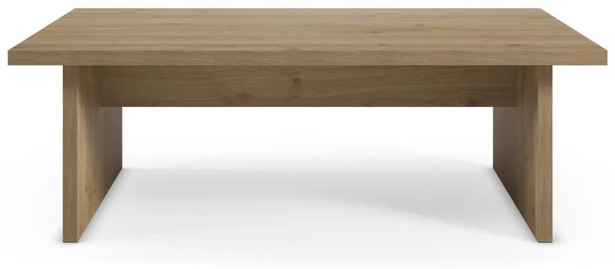 Stolik z blatem w dekorze dębu w naturalnym kolorze 70x120 cm Loana – Marckeric