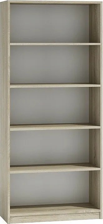 Regał Onyx R80 | Dąb Sonoma |  80x30x182 cm| Regał na Książki