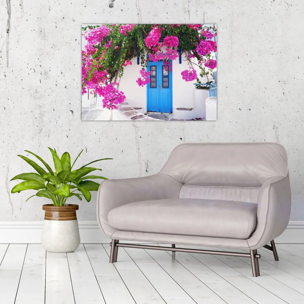 Obraz - Tradycyjny grecki dom (70x50 cm)