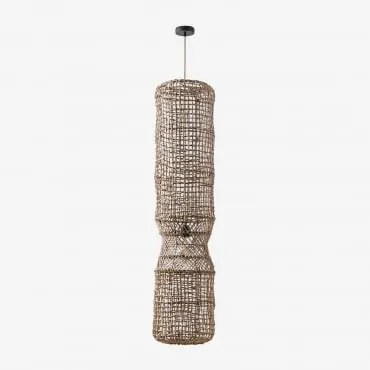 Lampa Sufitowa Wisząca Do Użytku Zewnętrznego Aleida Miel - Czarna & Ø30 Cm - ↑130 Cm Aleida - Sklum