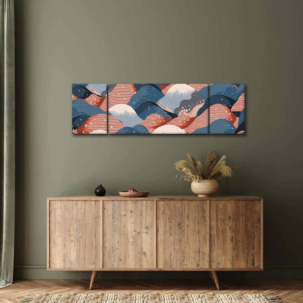 Obraz - Japońskie fale (170x50 cm)