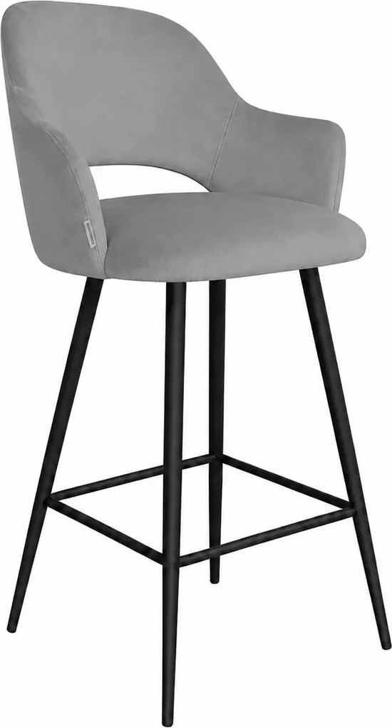 Hoker obrotowy 360° krzesło barowe Milano noga metalowa czarna MG17