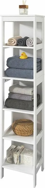 Wysoka szafka łazienkowa z półką BZR14-W