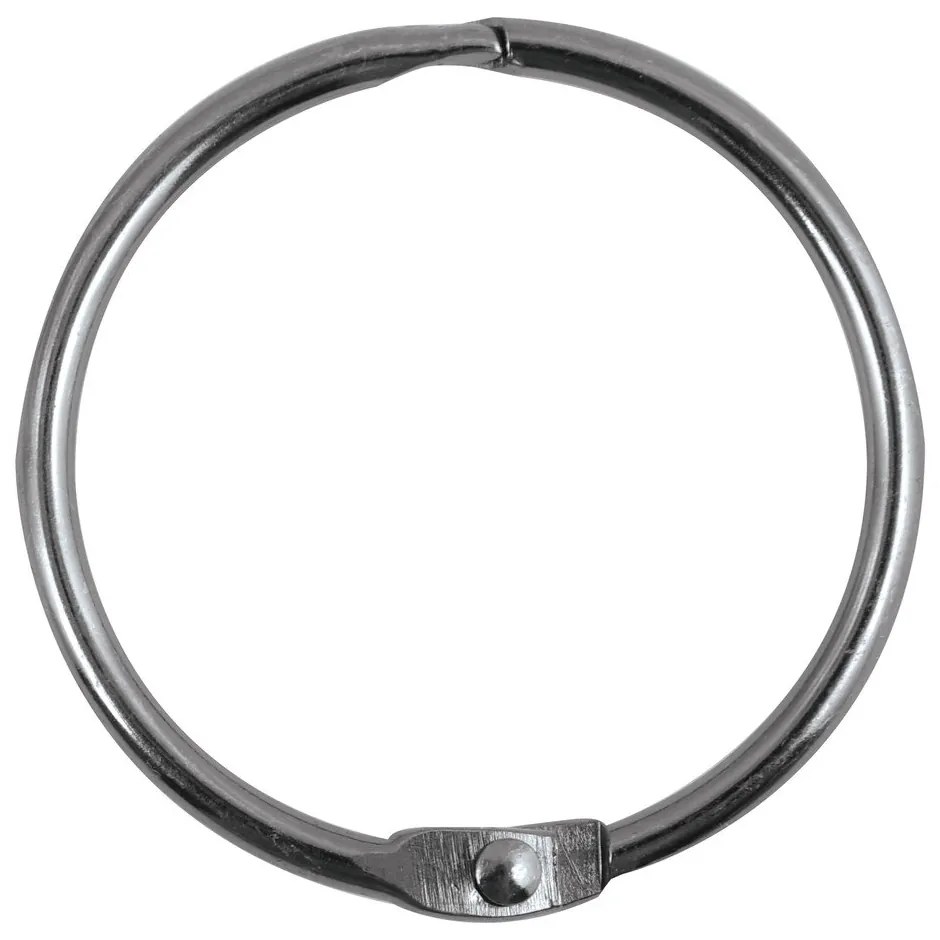 Kółka do zasłony prysznicowej w kolorze matowej czerni zestaw 12 szt. Ringo Small – Spirella