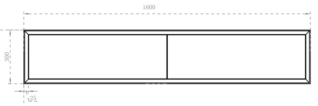 Szafka łazienkowa Sideboard Fiona Slim 160 cm Biała MatowaFront o wyglądzie dębu