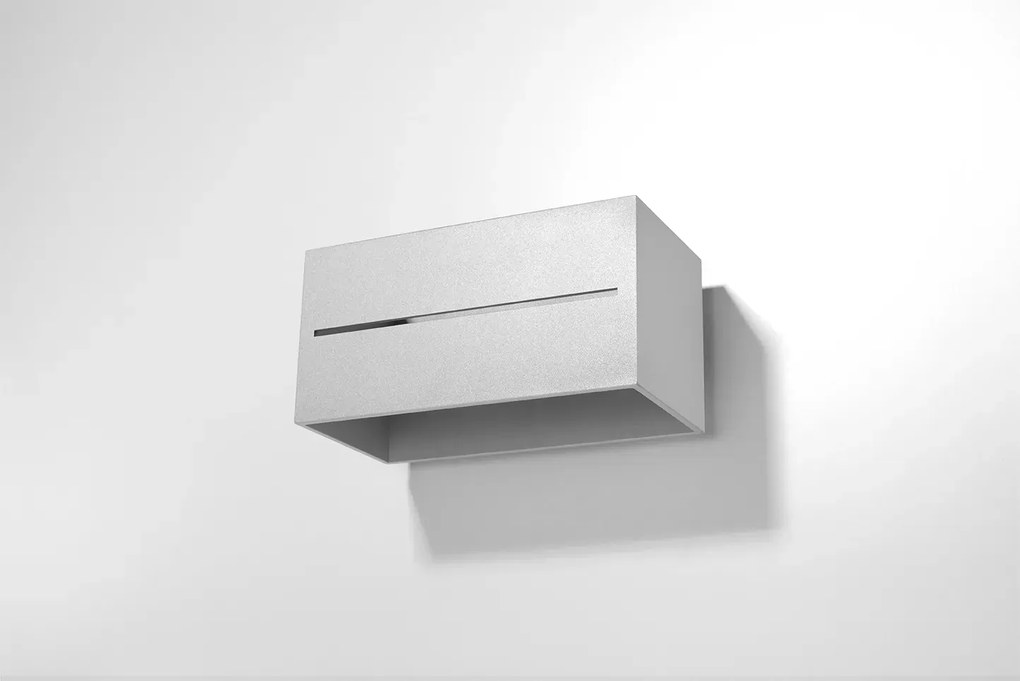 Szary geometryczny kinkiet LED - 4X EX530 D3-M19