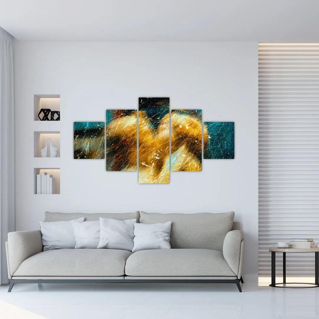 Obraz - Całujące się anioły (125x70 cm)