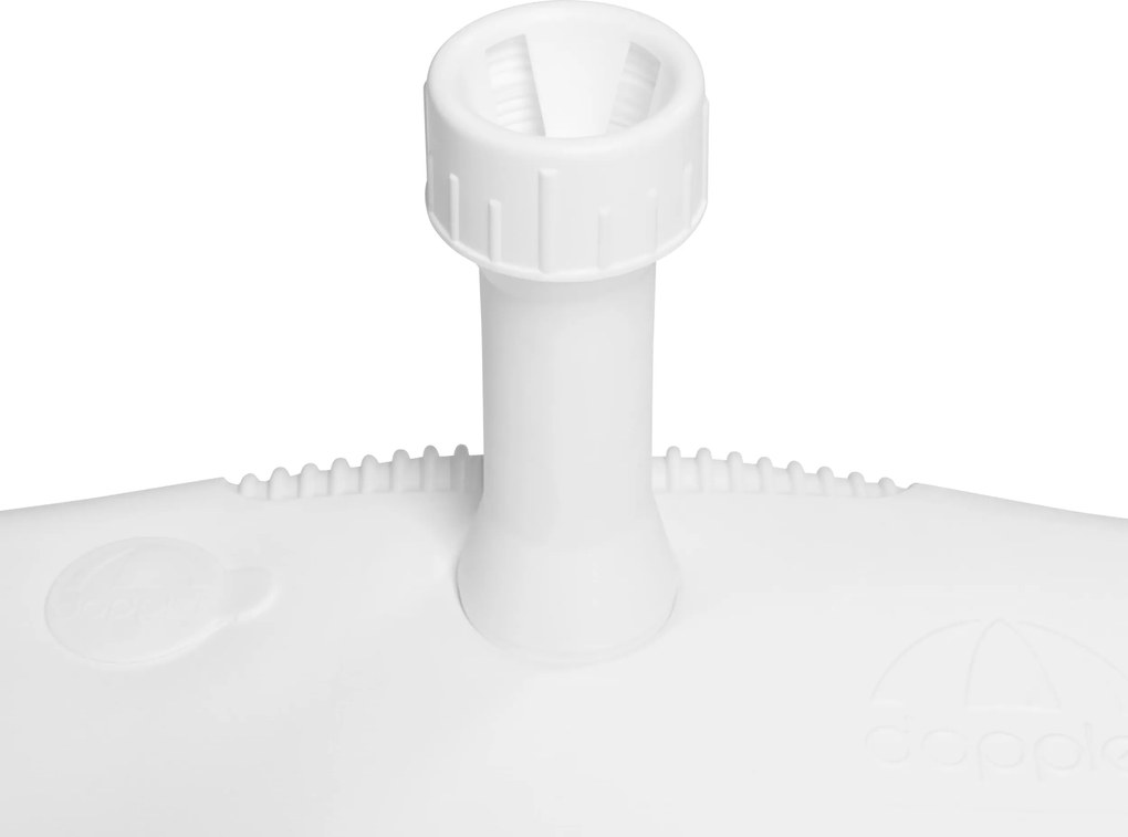 Derby Stojak na parasol balkonowy 17 l - biały plastik