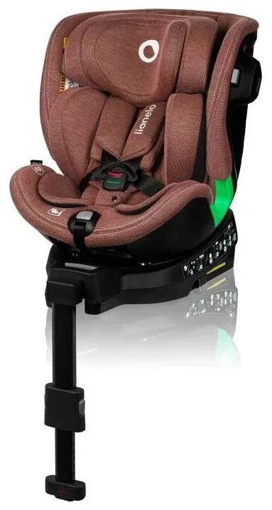 Lionelo - Fotelik obrotowy HARMONY i-Size 40-150 cm z bazą ceglasty