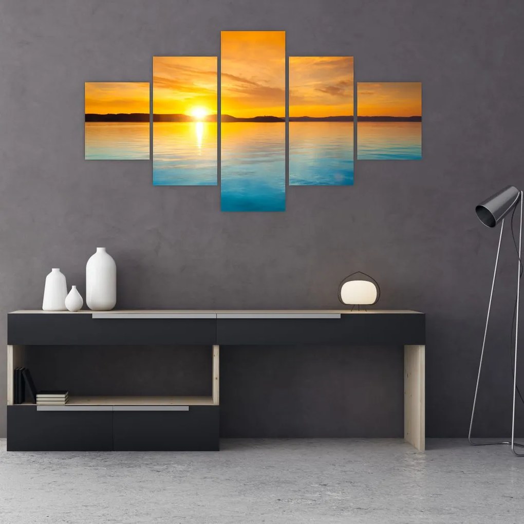 Obraz wschodu słońca (125x70 cm)