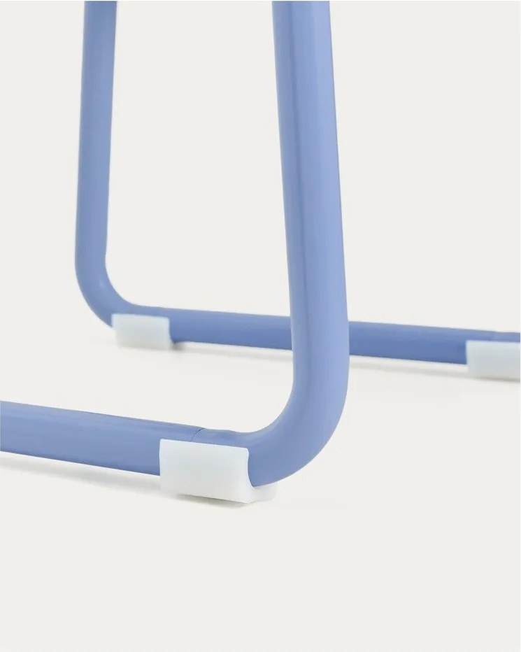 Niebieskie metalowe krzesło dziecięce Tinn – Kave Home