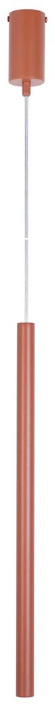 Lampa wisząca pojedyncza Sopel 1 ceglany – elegancja w minimalistycznej formie