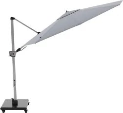 KNIRPS 320 x 320 cm - luksusowy wahadłowy parasol ogrodowy z drążkiem bocznym : Kolor parasola - Jasnoszary