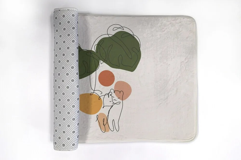 Dywanik łazienkowy Dywanik łazienkowy Koty monstera