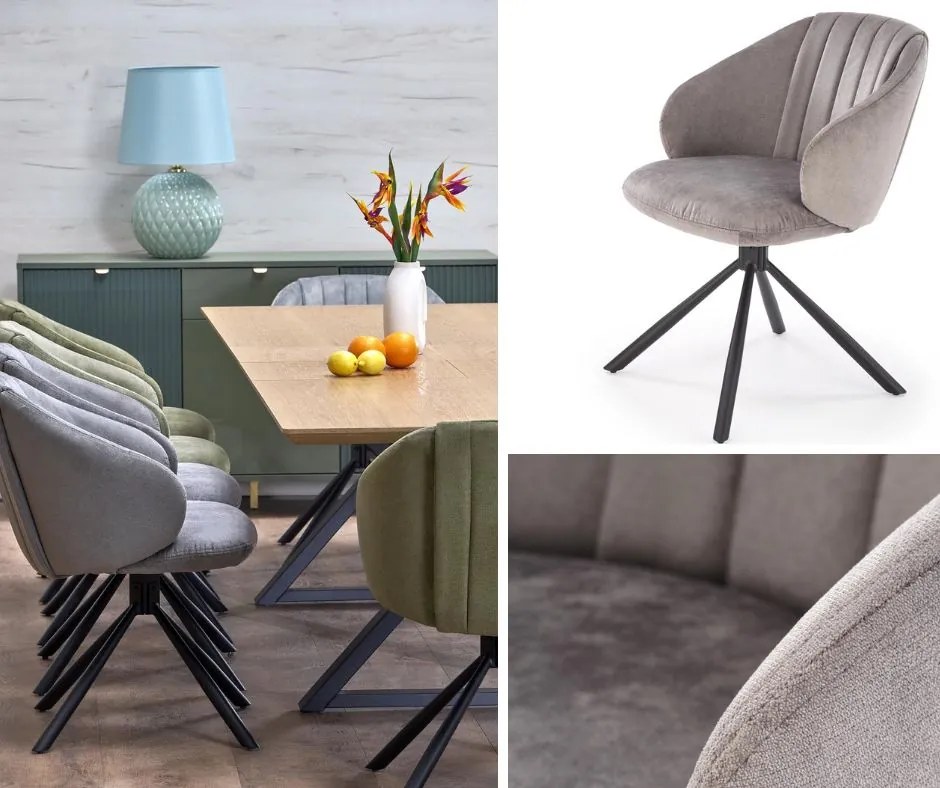 Obrotowe krzesło do jadalni K533 Halmar