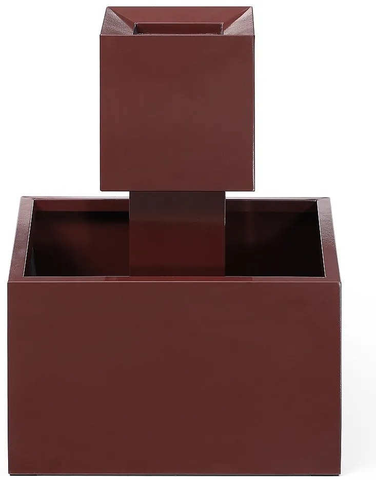 Fontanna zewnętrzna ze stali nierdzewnej z oświetleniem LED - wys. 65 cm - Terakota - CARDINA