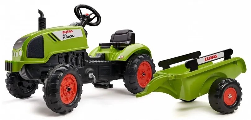 Falk traktorek na pedały claas arion 410 z przyczepą