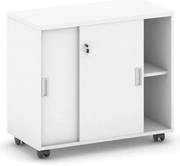 Szafka na kółkach MIRELLI 800 x 420 x 750, biały