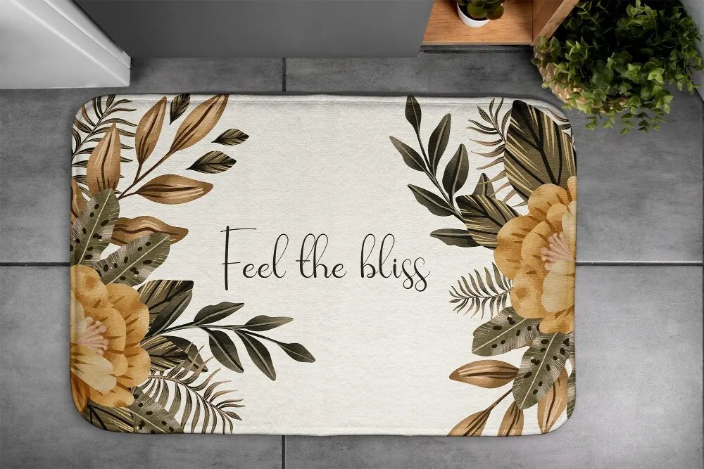 Dywanik do łazienki Dywanik do łazienki Kwiatowa kompozycja