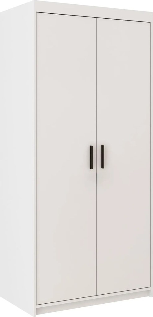 Biała nowoczesna szafa dwudrzwiowa na ubrania Z5-S23